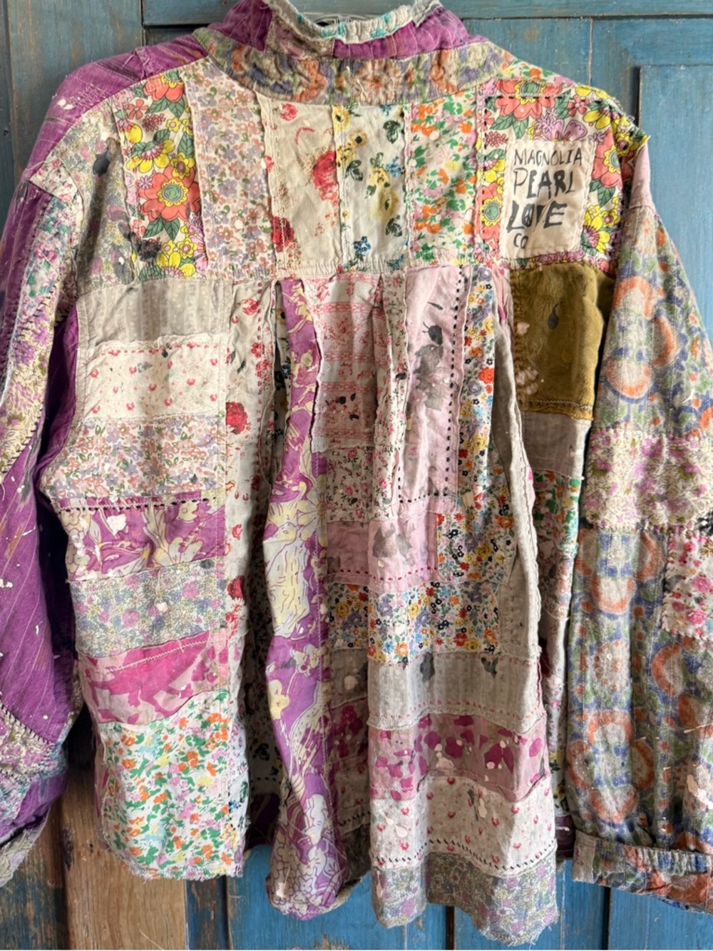Magnolia Pearl Rare Reversible Patchwork
Baishan Overshirt Jacket Violet Gueliz - Picture 5 of 14